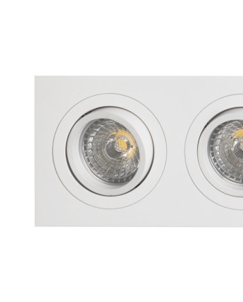 BÁSICO GU10 *EMPOTRABLE DOBLE GU10 BLANCO